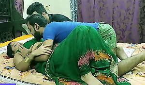Indian hot Milf aunty pounding with two brother !! Nokrani se love with dirty audio