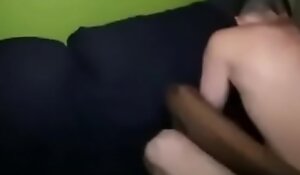 Black Faggot Gets Penetrated overwrought Fat White Cock plus White Often proles