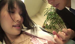 Instantly the boss demands it, Japanese teen secretary becomes his whore!