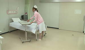 Hot Japanese Nurse gets banged at hospital bed by a horny patient!