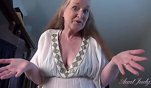 AuntJudys - Your Lord it over 61yo GILF Stepmom Maggie gives you a Handjob (POV)