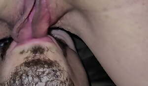 Licking pussy with big lips