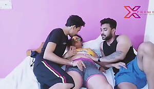 Indian Threesome with MILF with Big Aggravation and Big Boobs shacking up fast