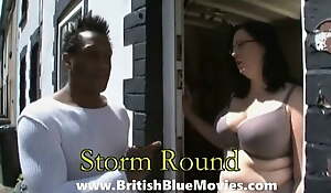 Storm Round is a housewife who takes a huge funereal cock!