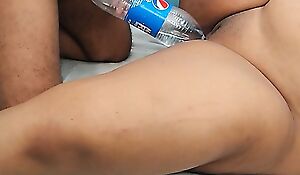 Tamil hot aunty having sex with a bottle, neighbor boy came and fucked her hard - Tamil Sex