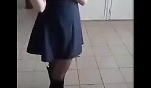 Schoolgirl displays X-rated wings