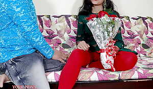 Priya was proposed by stepbrother to nurture him Real Orgasm. clear Hindi talking