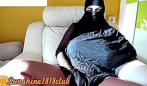 Qatar milf Arab obese boobs Muslim Hijab masturbating sex on cam October 31st