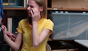 Crying compacted titted russian teen thief penalize fucked