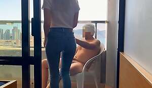I call the hotel reception secretary roughly close my window and she helps me finish cumming by bulky me a blowjob