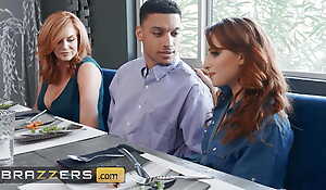 Big tit Redheads Summer Hart, Alice Marie, Andi James share lucky cock in 4some - BRAZZERS