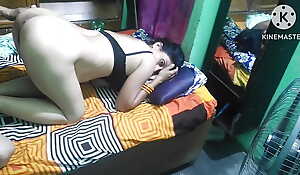 Very cute despondent Indian housewife sex enjoy very acquiescent husband and fit together