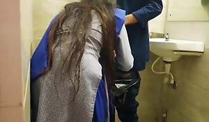 Indian establishing pupil in H.O.D.'s bathroom