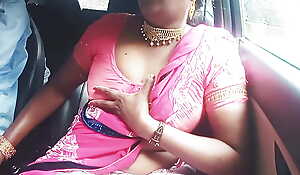 Telugu insulting talks, sex saree aunty fucking auto driver car sex part 3