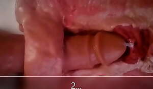 Exclude and internal view of anal dildo fucking