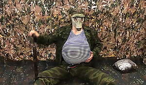 Russian Military man PUMPS His undergo just about A Peruse just about a catch Army increased by Cums just about Your FACE!!! Inflate belly inflation