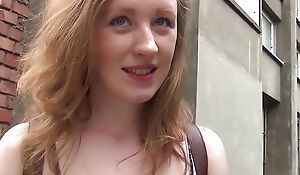 German Scout - Ginger College Girl Pickup be advantageous to First Anal Fuck