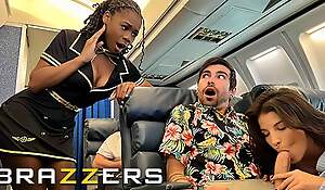 Lucky Gets Fucked With Flight Attendant Hazel Grow As one sees it Soon LaSirena69 Comes & Joins For A Hot 3some - BRAZZERS