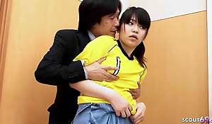 Shy Japanese Teen 18 seduce take Fuck after Enjoyment overwrought grey Cram in Uncensored