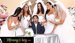 MOMMY'S BOY - Infuriated MILF Brides Reverse Gangbang Hung Wedding Planner For Wedding Planning Mistake