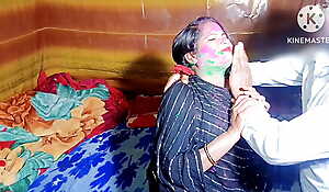 2024 Anyway a village boy is fucking a desi girl at home on Holi, Hindi conversation, HQ Xdesi.