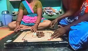 Village Bigg boobs aunty Bigg boobs aunty Carrom board is playing with man