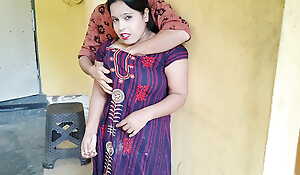 Indian desi Bhabhi called neighbour friend at home