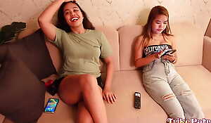 TrikePatrol Sexy Pinay Brings Her GF Be proper of Double Cumshot