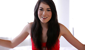 Brunette coed Emily Grey opens about her sexual curves her hopes for the future and her private life