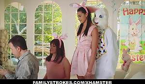 FamilyStrokes - Cute Teen Fucked By Easter Bunny Uncle