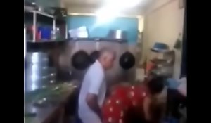 Srilankan chacha fucking his maid in kitchen fleetingly