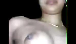 Hot assam girl Rakhi showing boobs added to pussy blast on video calling.