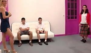 Randy MILF teaches Jordi and his friend about squirting. Lot