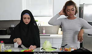 Going to bed my sexy muslim stepdaughter