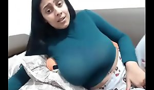 Hot girl nearby amazing tits masturbating on webcam