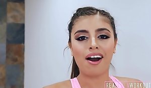 Thick Legal age teenager Latina Big Natural Tits Post Working-out Fuck