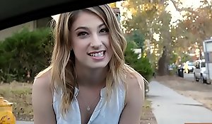 Grasping legal age teenager kristen scott hitchhikes with an increment of group-fucked simpatico