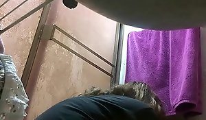 My mom caught by stifling web camera in the shower PART9