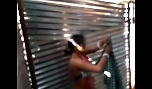 Desi girl jail-bait bath in project shed new one.. first upload