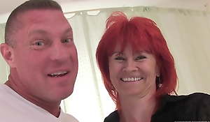 Hot Redhead Mature Be thrilled by