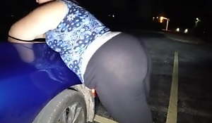 bbw outdoor interracial rear end style fianc‚ with BBC