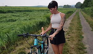 The original! Lara Berrgmann misuses your bike!