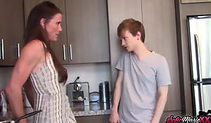MILF Sofie Marie Caught Fucking Her Hung Young Stepson