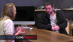 Gonzo anal sex with French optician Angel Emily