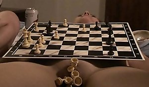 chess match on naked setting up