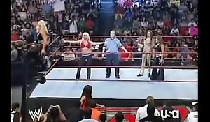 054 WWE Backside 09-07-07 Candice Michelle together with Mickie James vs Jillian Hall together with Beth Phoenix