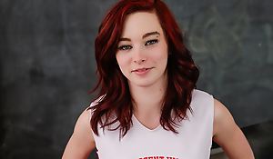 Petite State school Teen Redhead Cheerleader Has Sex With Teacher