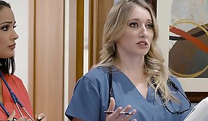 Girlsway Hot Rookie Nurse With Obese Tits Has A Wet Pussy Formation With Will not hear of Superior