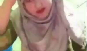 Shy beautiful Hijabi Mummy Wife Strip show