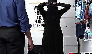 Busty teen thief Delilah Girlfriend in hijab punish fucked by a dorm LP officer